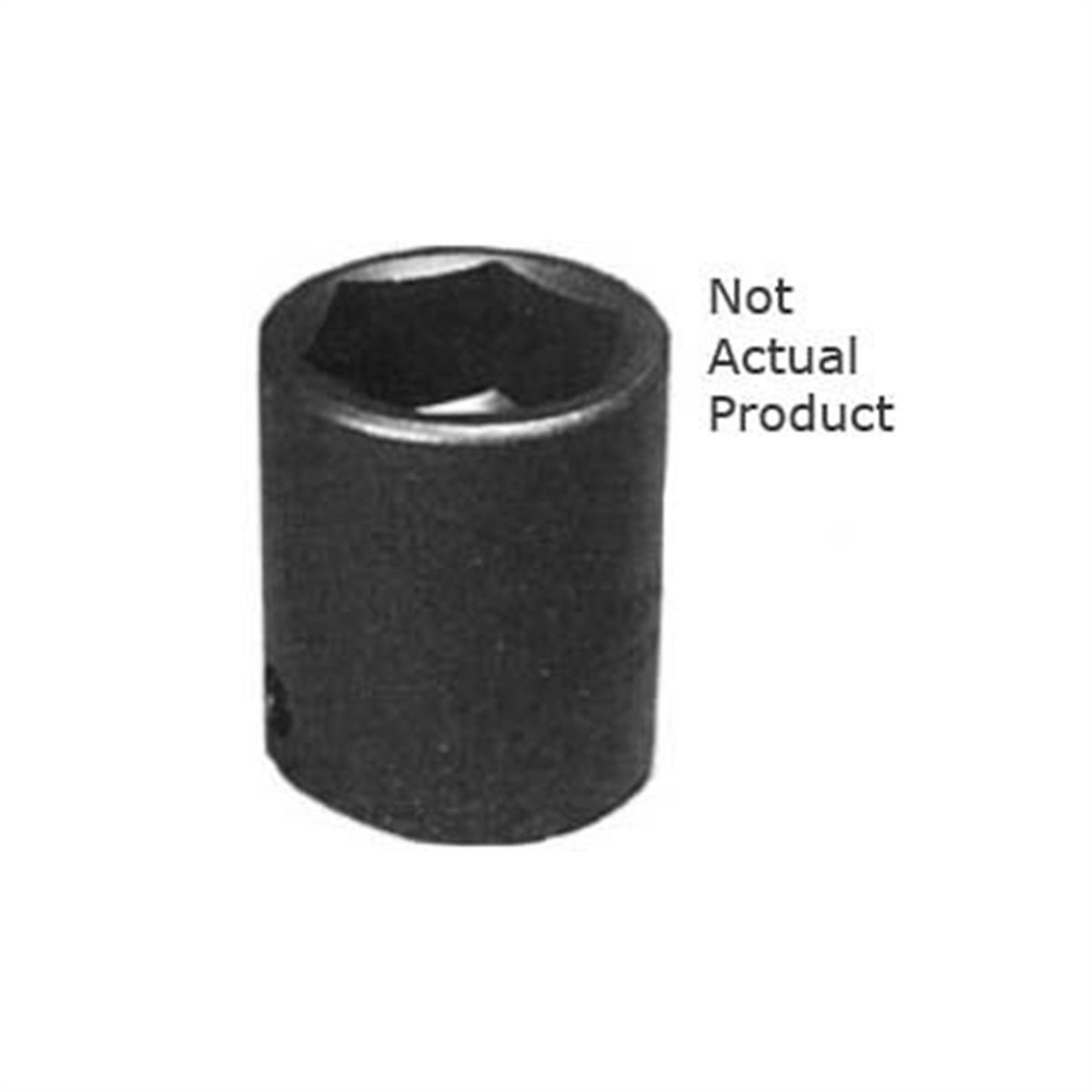 K Tool International 1/2in. Drive Short Impact Socket — 1 3/16in., Chrome-Moly Steel, 6-Point, Model# KTI33138